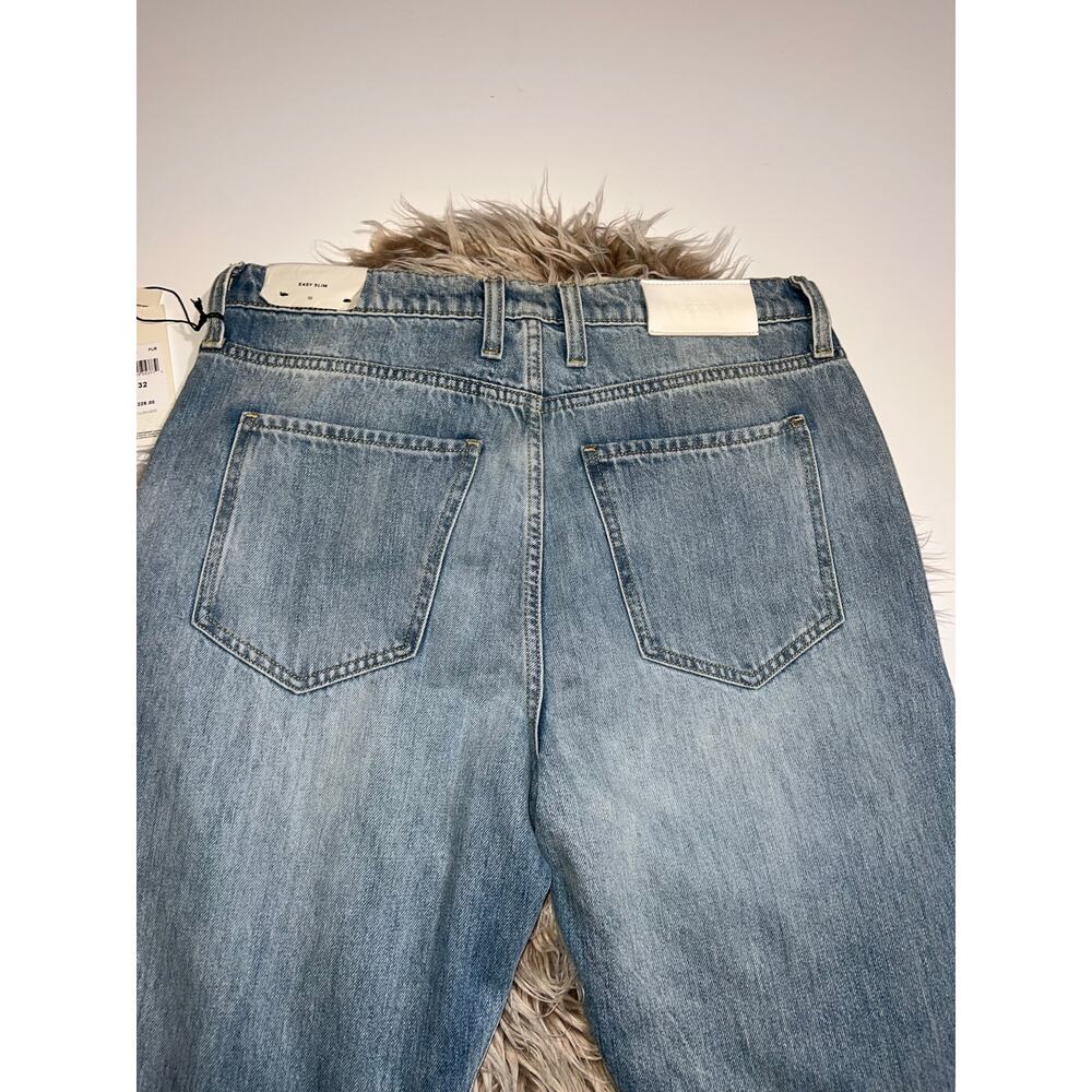 7 for all mankind easy slim blue jeans with heart  embroidered - Picture 4 of 16